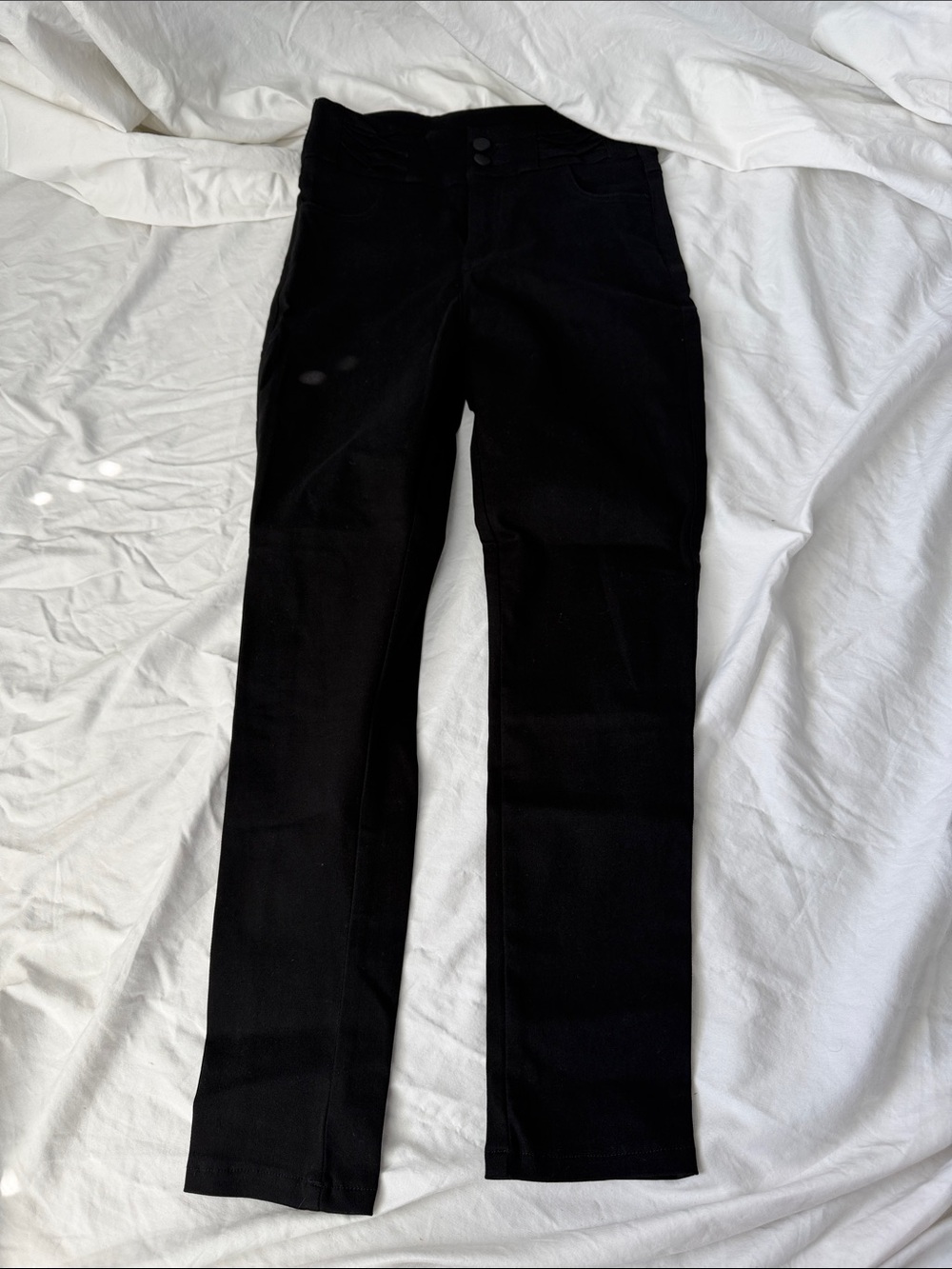 SHEIN Black Straight Leg Jeans